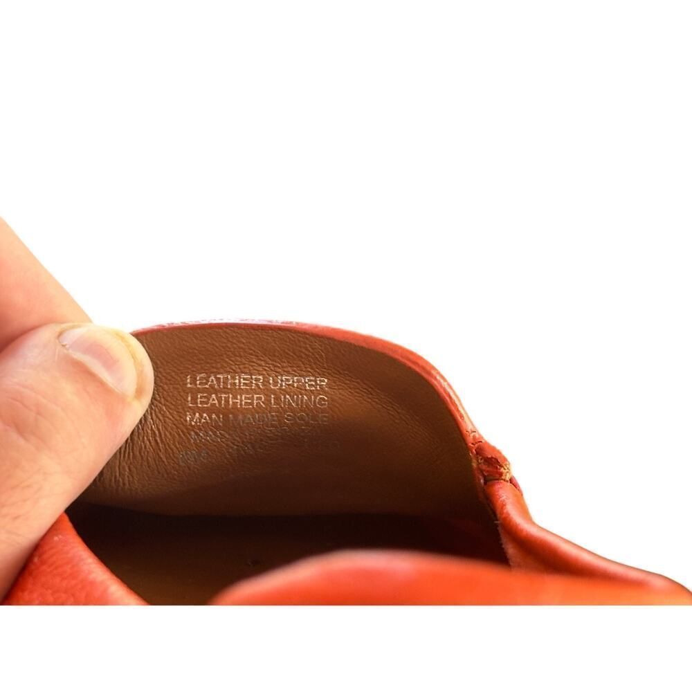 Tory Burch Lowell 2 Driver loafer, Spicy Orange tumbled leather size 8m - Picture 8 of 8